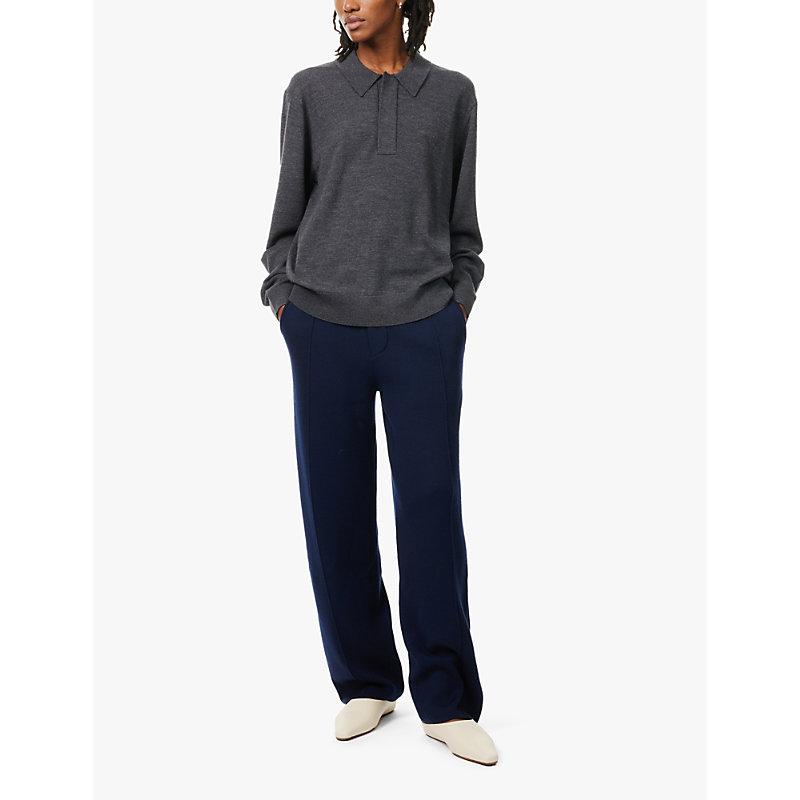 Ottis wide-leg high-rise wool trousers