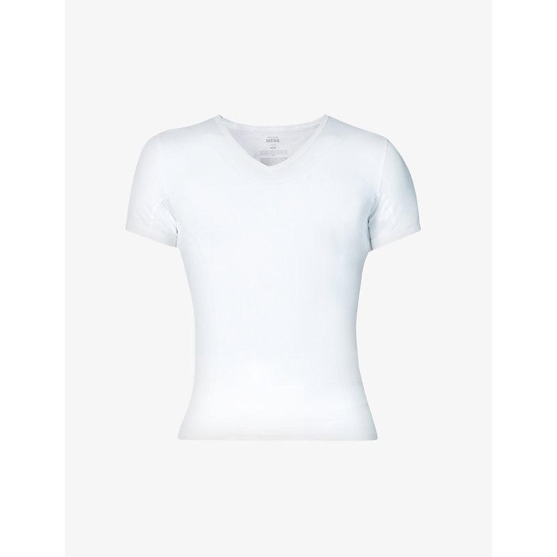 Sculpt V-neck stretch-cotton T-shirt