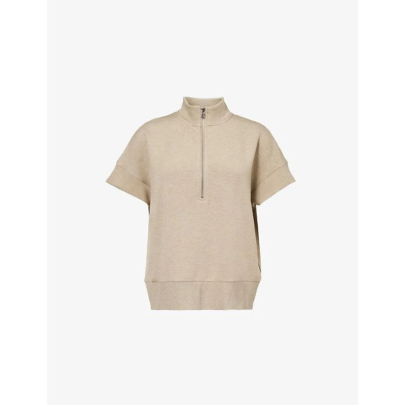 Ritchie short-sleeved stretch-woven sweatshirt