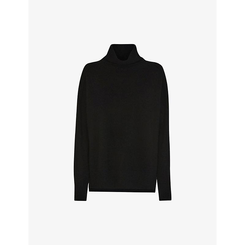 Roll-neck cashmere jumper