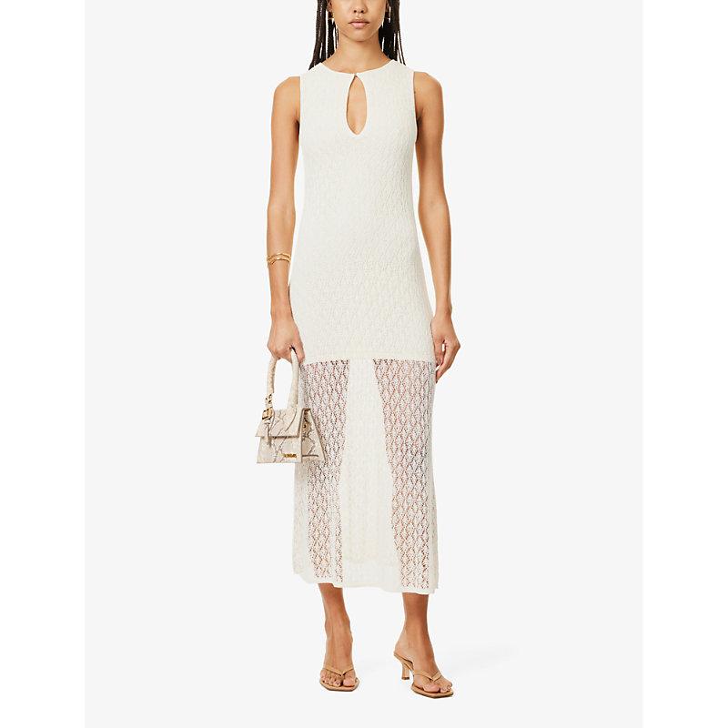 Aurora cut-out knitted maxi dress