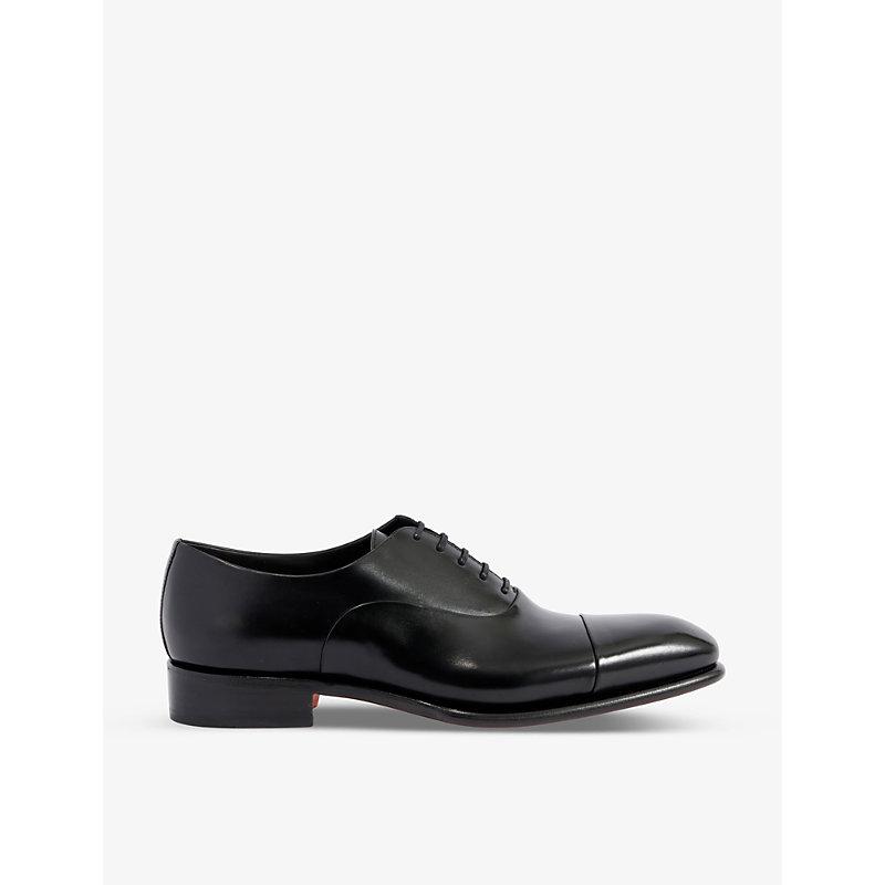 Carter cap-toe leather Oxford shoes