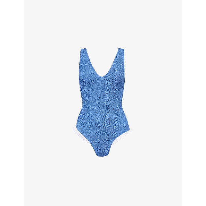 Lisa frilled-trim swimsuit