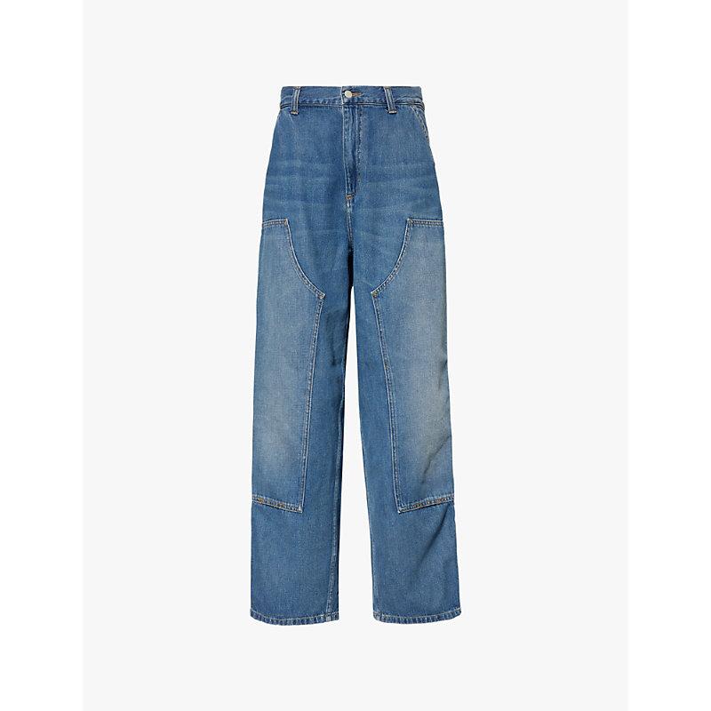 Brandon double-knee loose-fit denim jeans