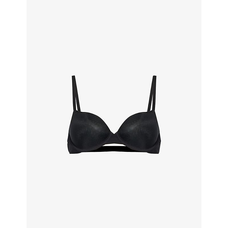 Marq mid-rise semi-sheer stretch-recycled nylon bra