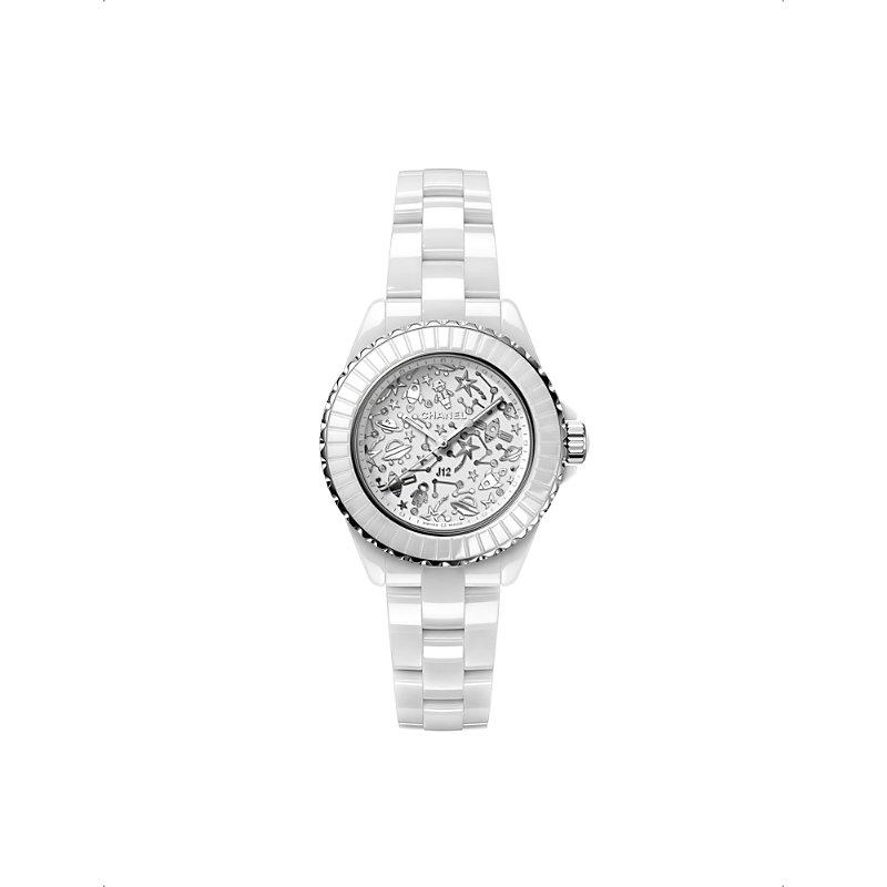 H7990 J12 Cosmic stainless-steel, ceramic and diamond quartz watch