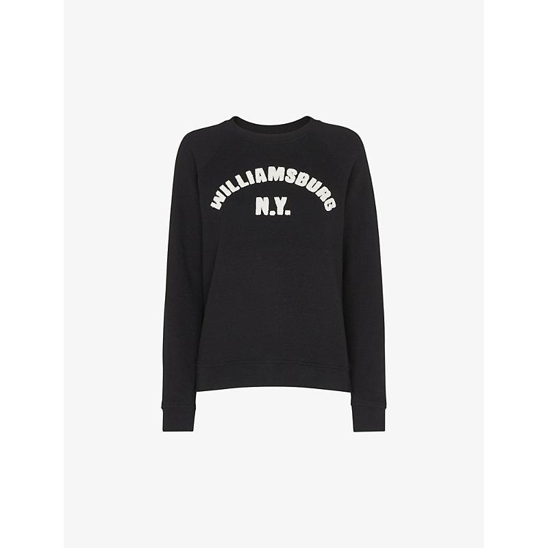 Williamsburg logo-embroidered long-sleeve cotton sweatshirt