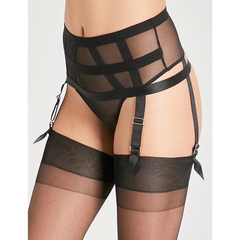 Karolina mesh suspender belt