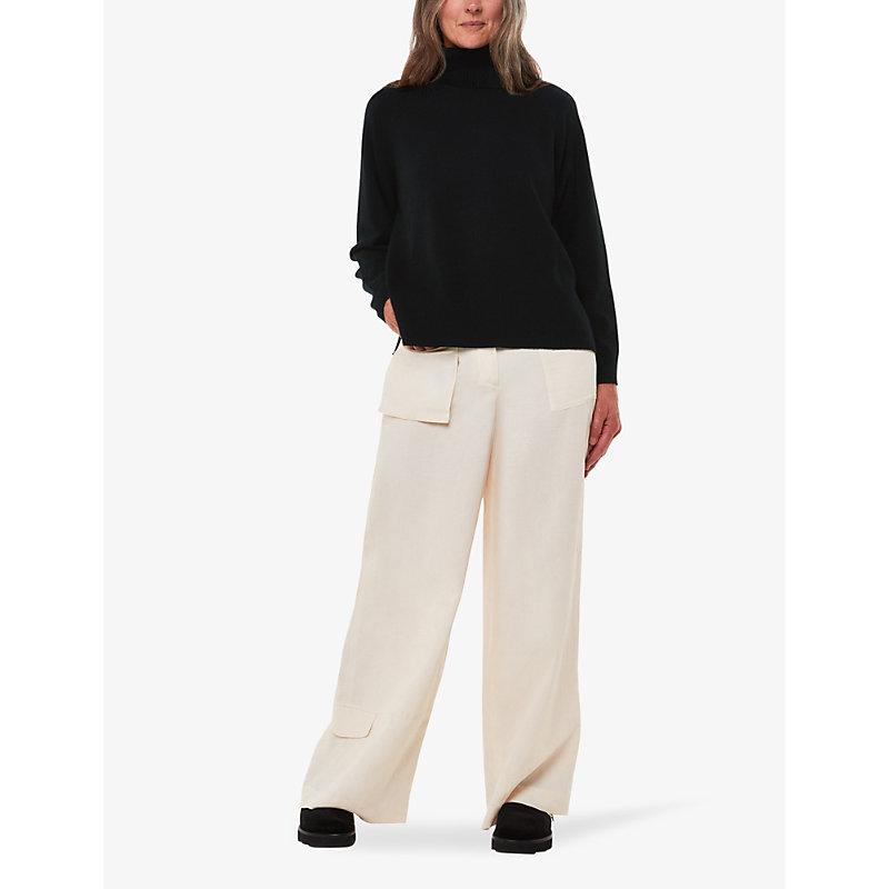 Turtleneck relaxed-fit cashmere jumper