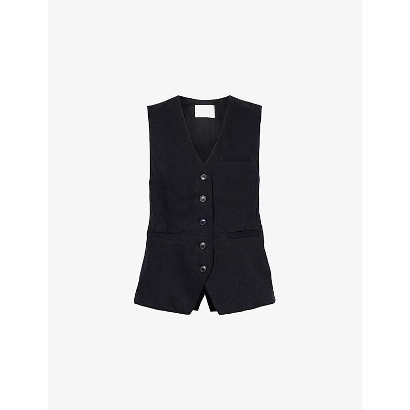 Jasmin Longline cotton waistcoat