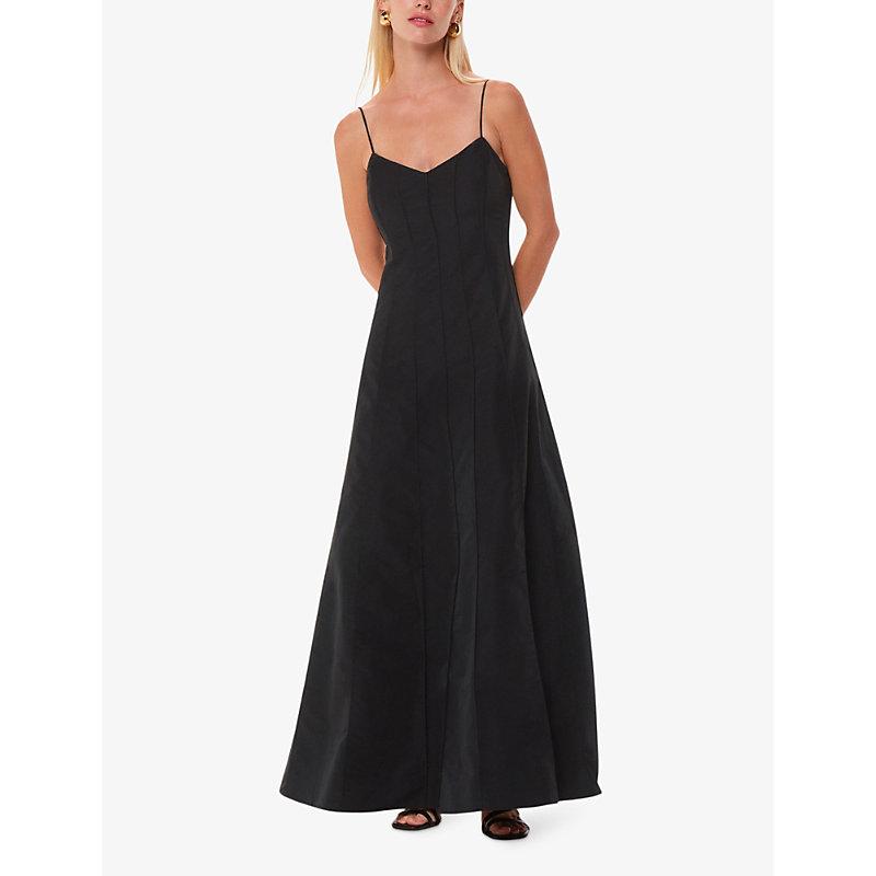 Laverne taffeta woven maxi dress