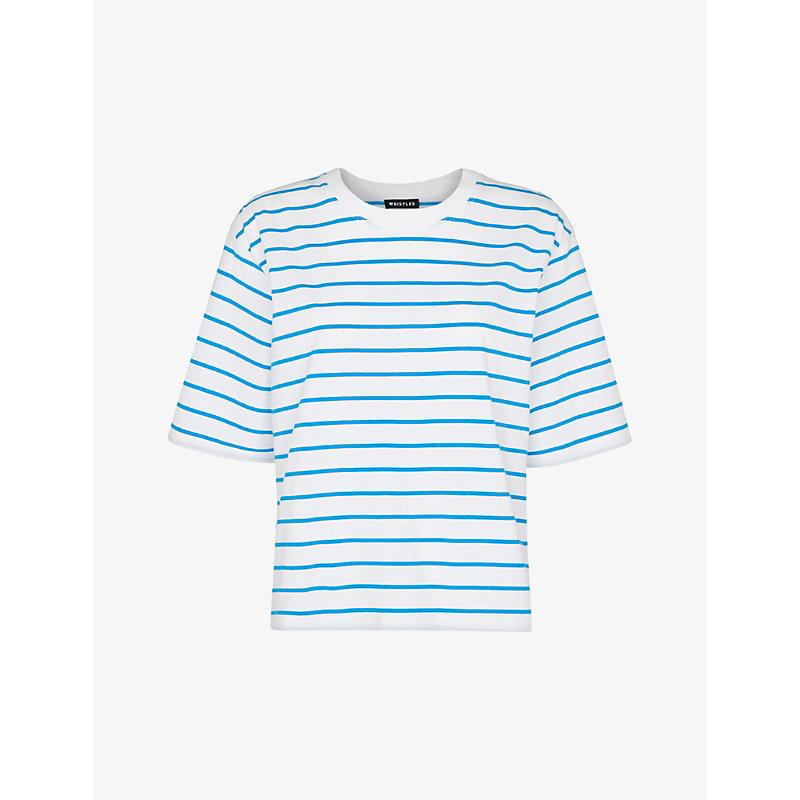 Stripe relaxed-fit organic-cotton T-shirt