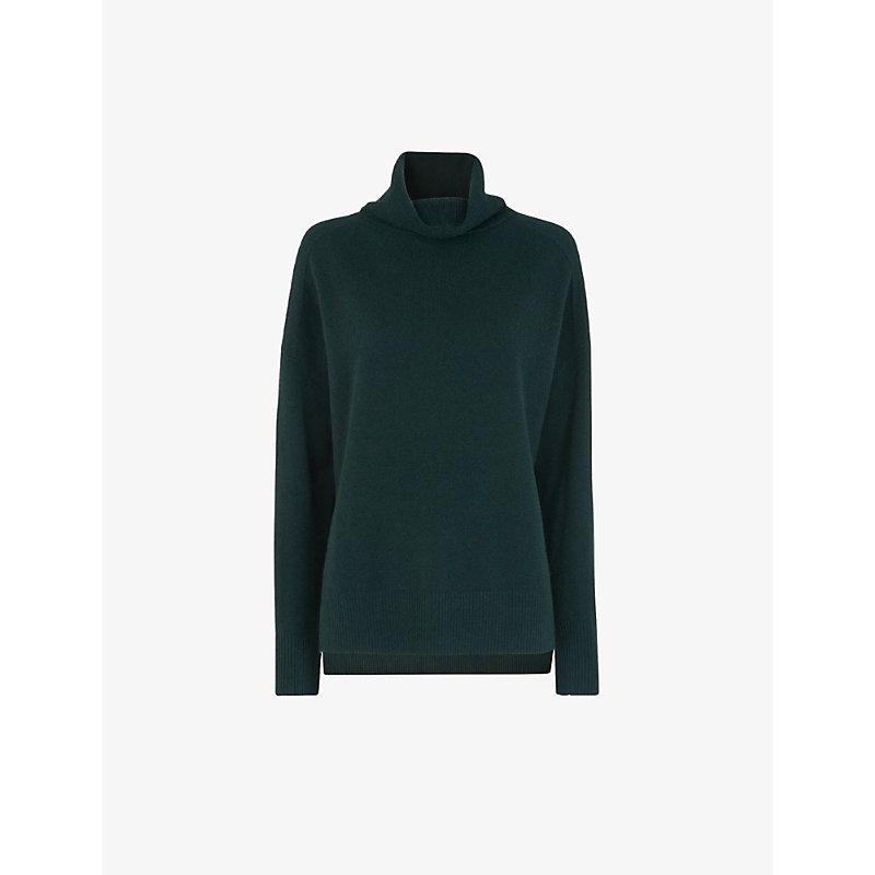 Roll-neck cashmere jumper