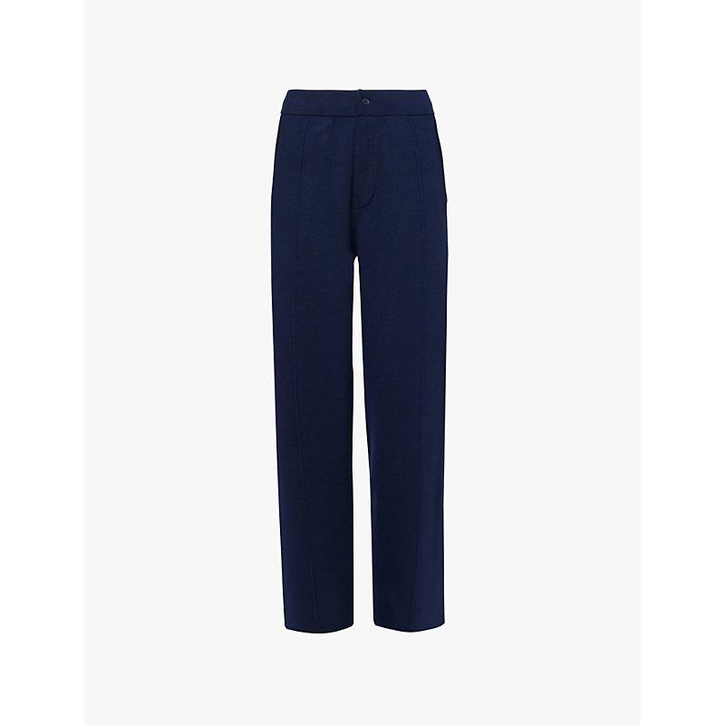 Ottis wide-leg high-rise wool trousers