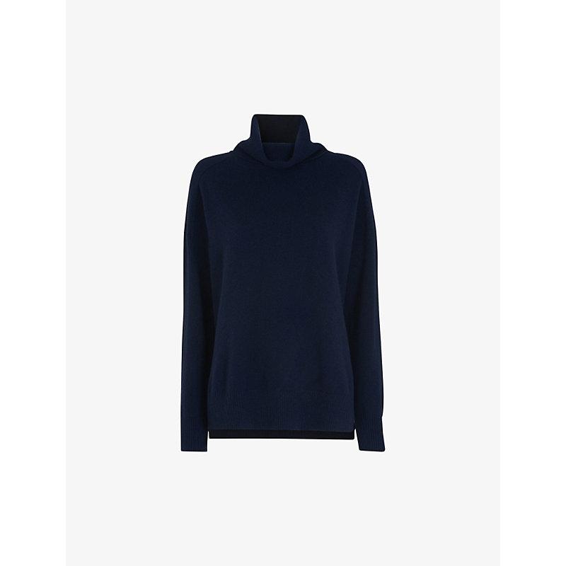 Roll-neck cashmere jumper