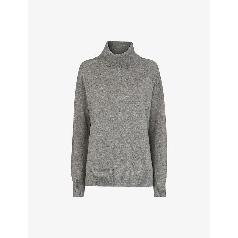 Roll-neck cashmere jumper