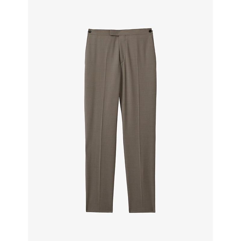 Harley tapered-fit straight-leg stretch-wool trousers