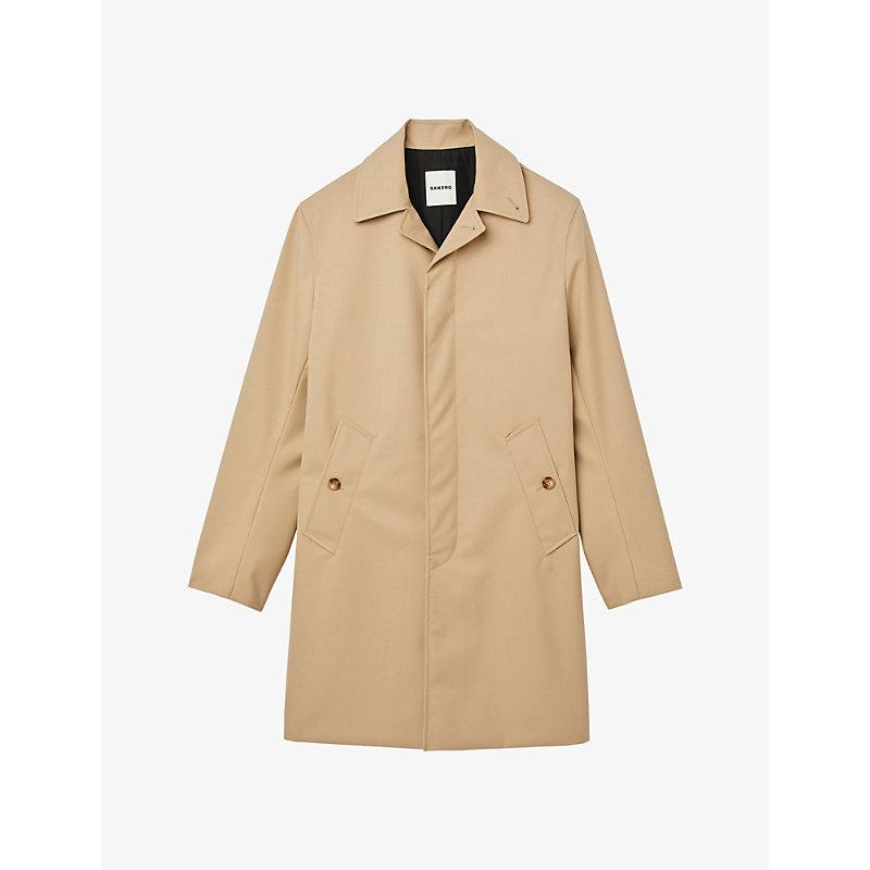 Collared waterproof shell coat