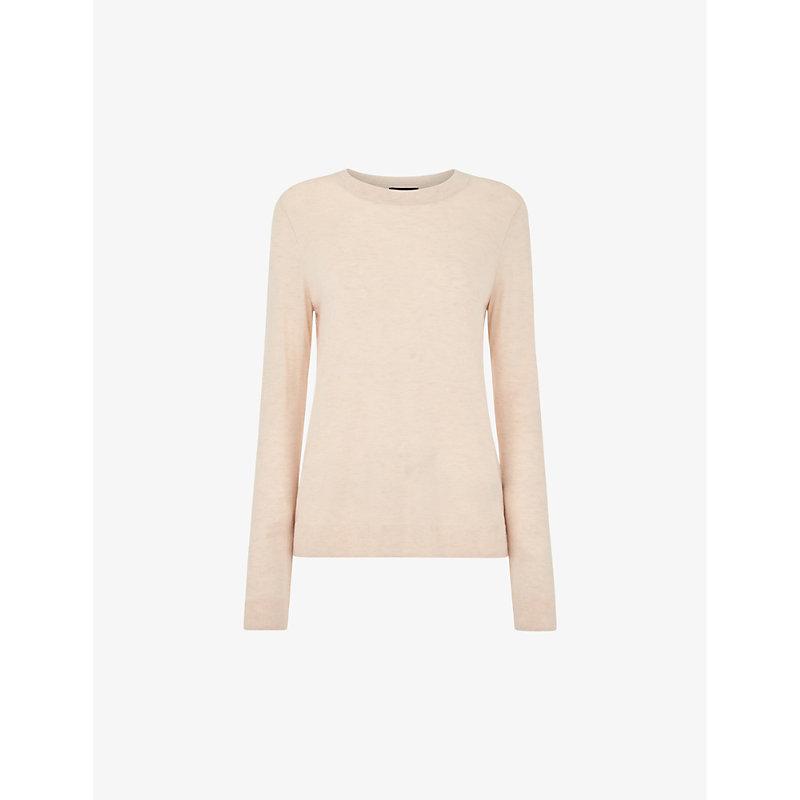 Annie slim-fit metallic-knitted jumper