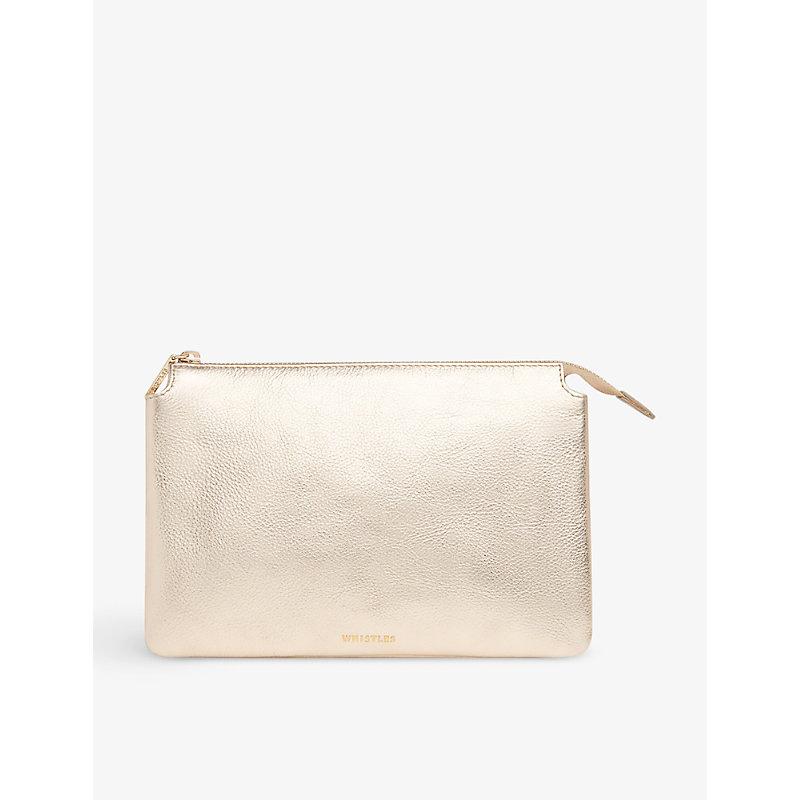 Elita leather clutch bag