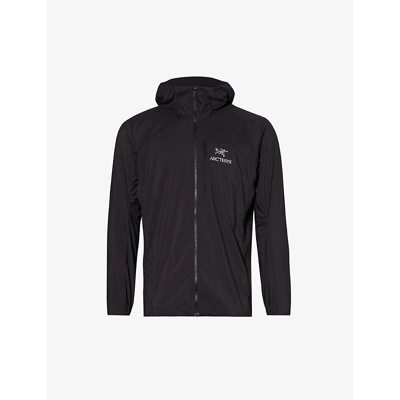 Squamish brand-print shell hoody