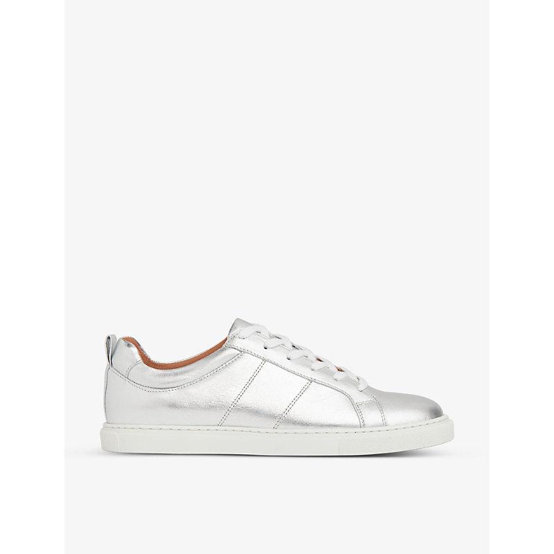 Koki metallic-leather low-top trainer