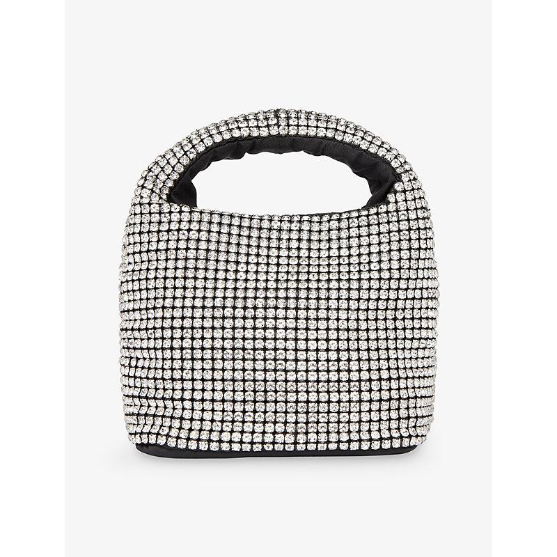 Luz gem-embellished woven mini bag