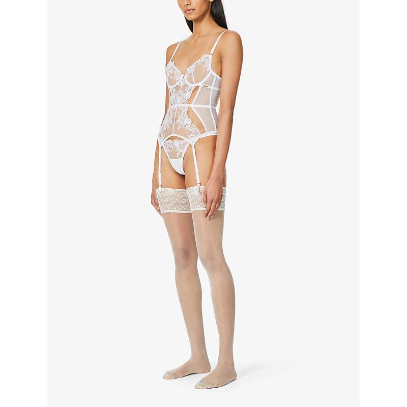 Marseille underwired stretch-mesh basque