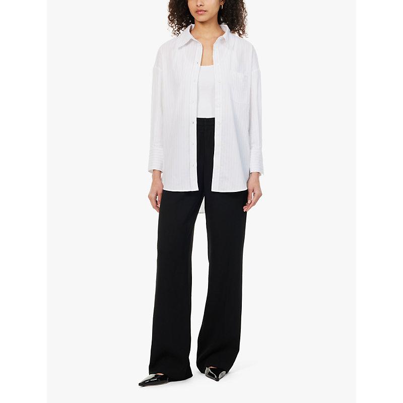 Soto wide-leg high-rise stretch-woven trousers