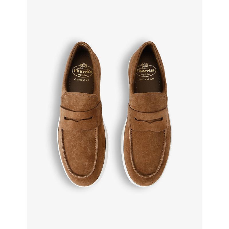 Nailsea slip-on suede loafers