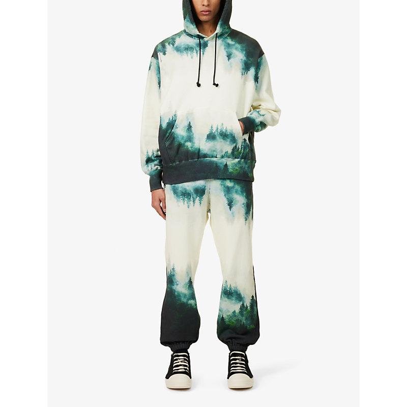 Twin Peaks graphic-print cotton jogging bottoms