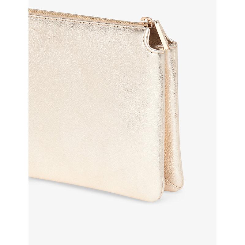 Elita leather clutch bag