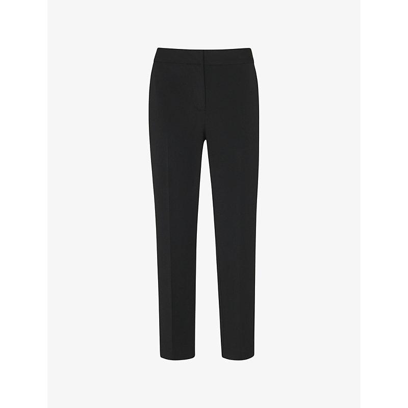 Lily Cigarette cropped straight-leg mid-rise recycled polyester-blend trousers