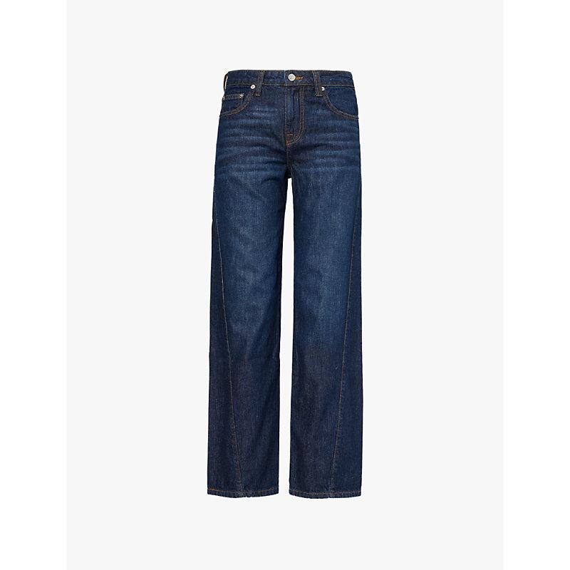 Sawyer tapered-leg high-rise jeans