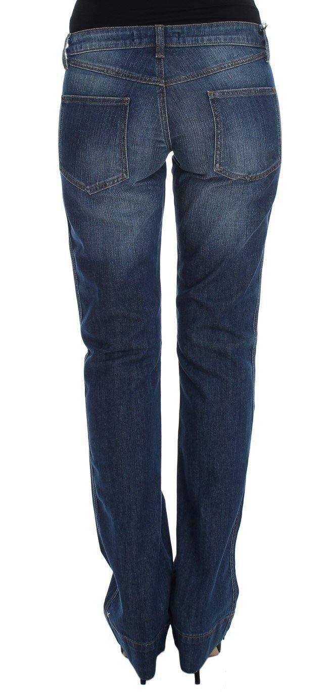 Cavalli Women  Wash Cotton Stretch Boot Cut Jeans