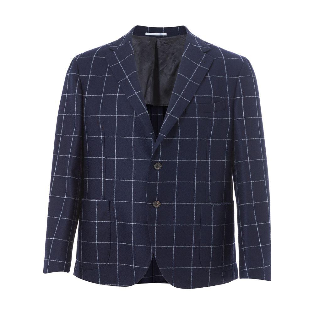 Malo Elegant Blue Wool Jacket for Men