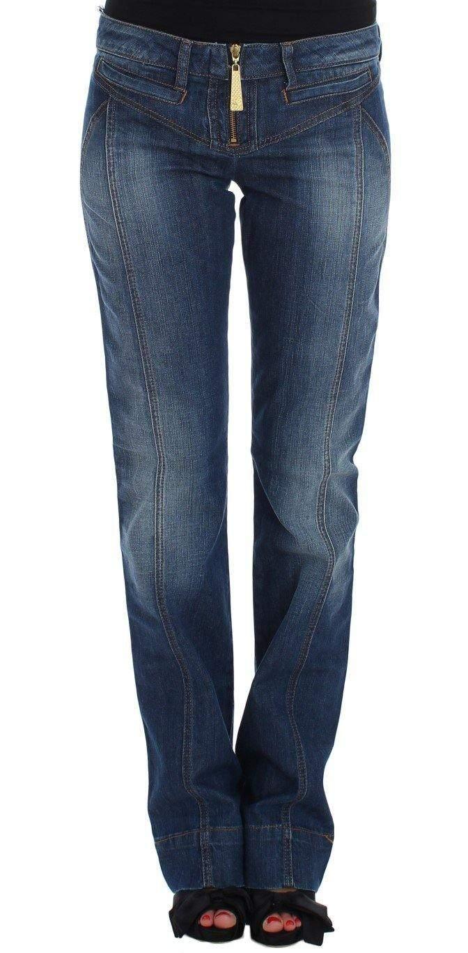 Cavalli Women  Wash Cotton Stretch Boot Cut Jeans