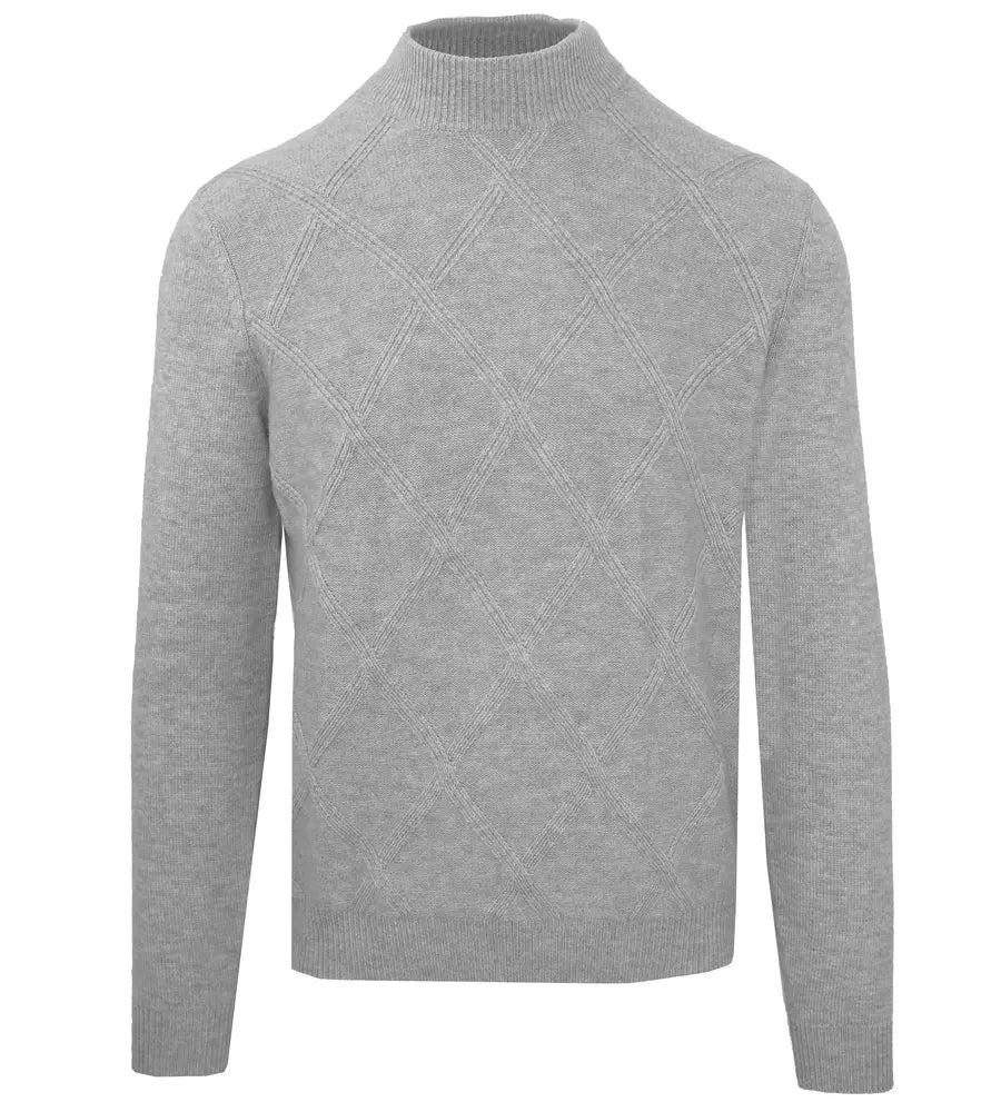 Elegant Wool-Cashmere Men's Turtleneck