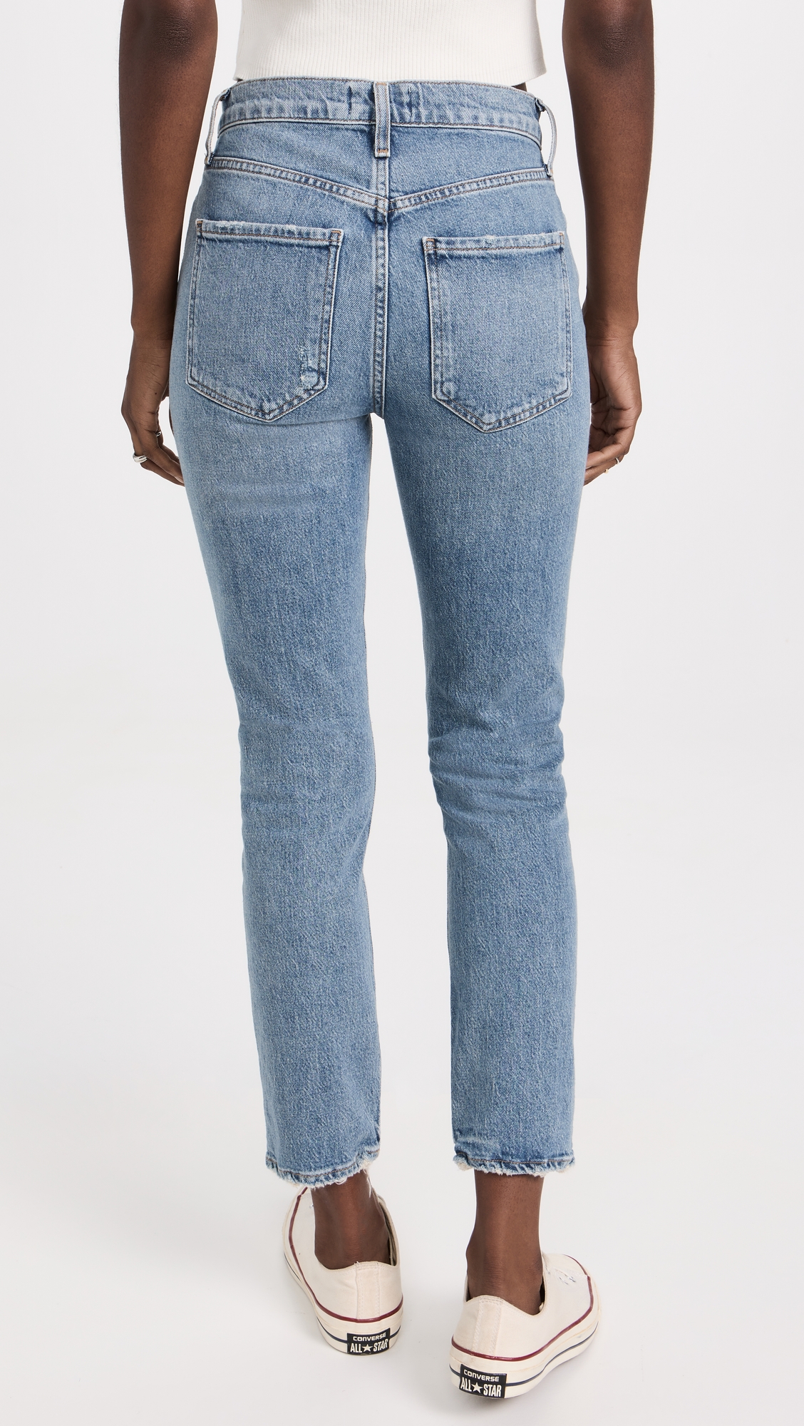 Riley Long High Rise Straight Jeans