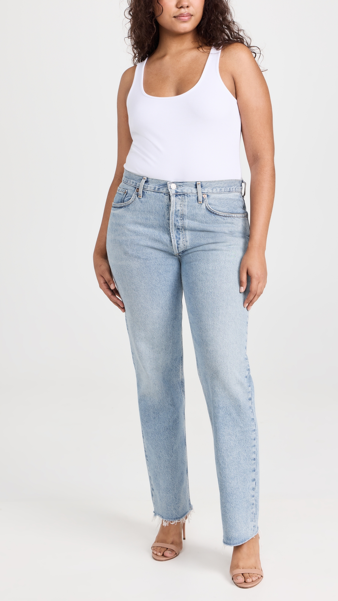 Lana Mid Rise Straight Jeans