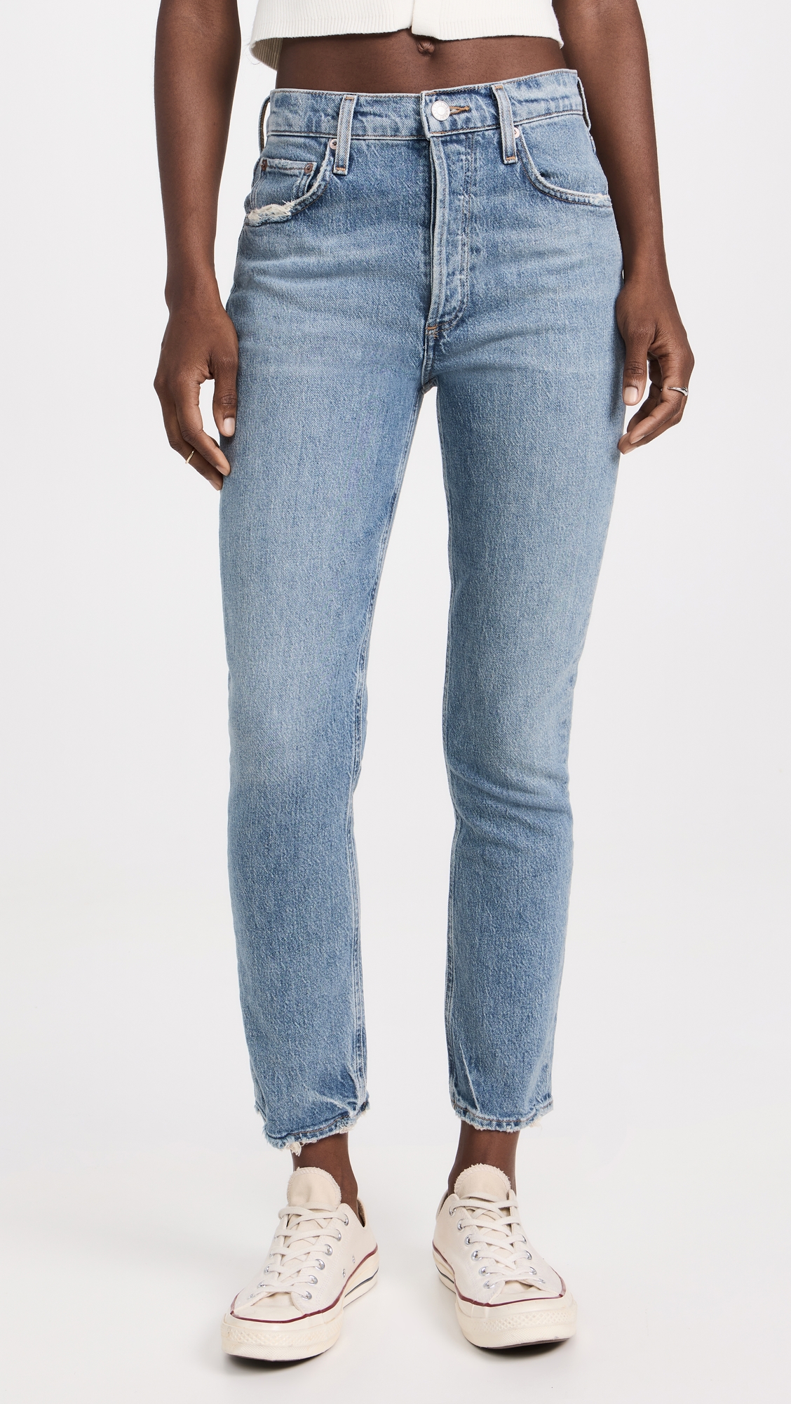 Riley Long High Rise Straight Jeans