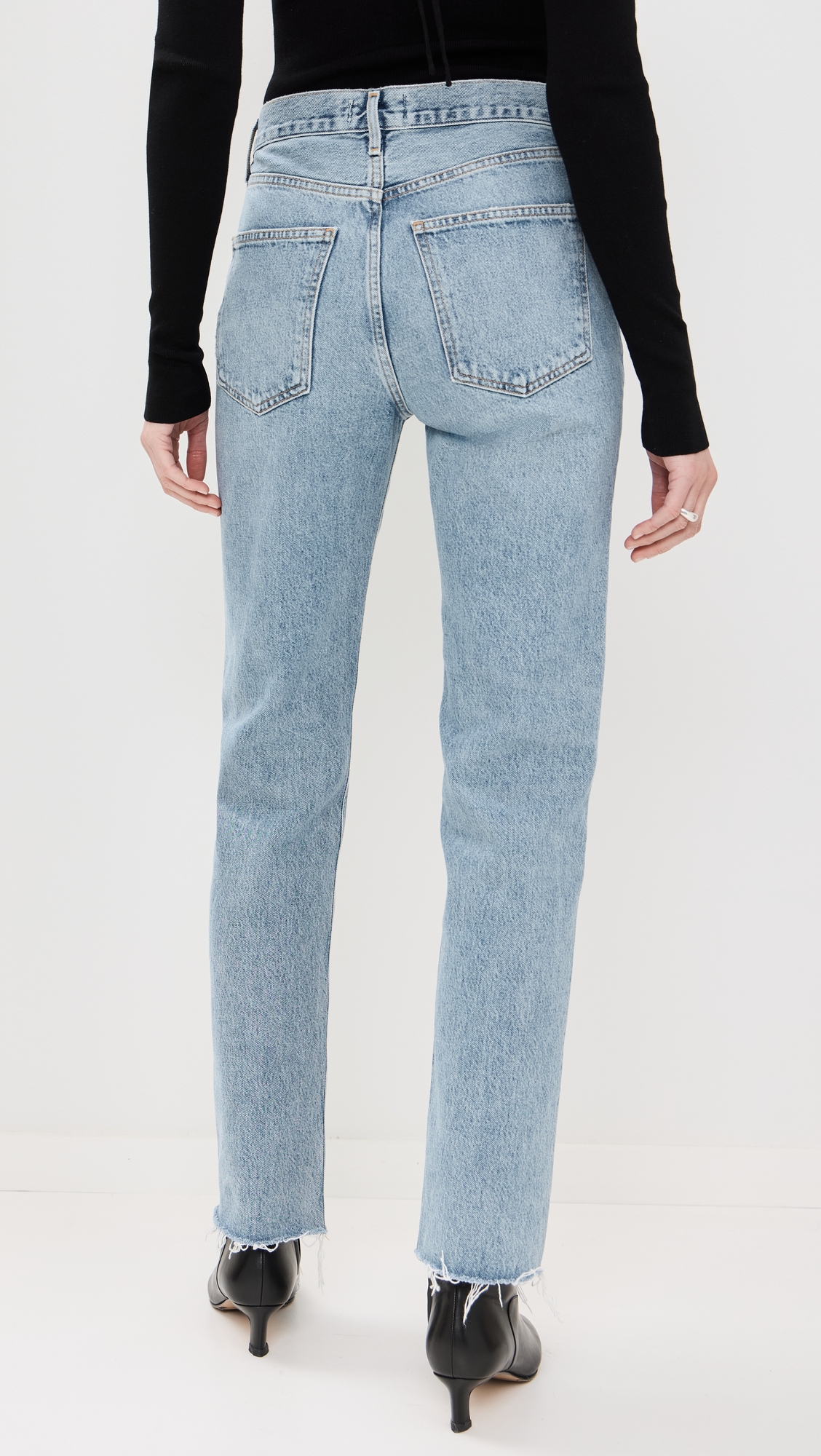 Lana Mid Rise Straight Jeans