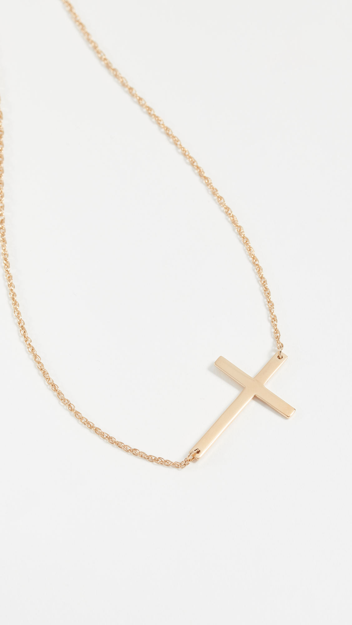 Horizontal Cross Necklace