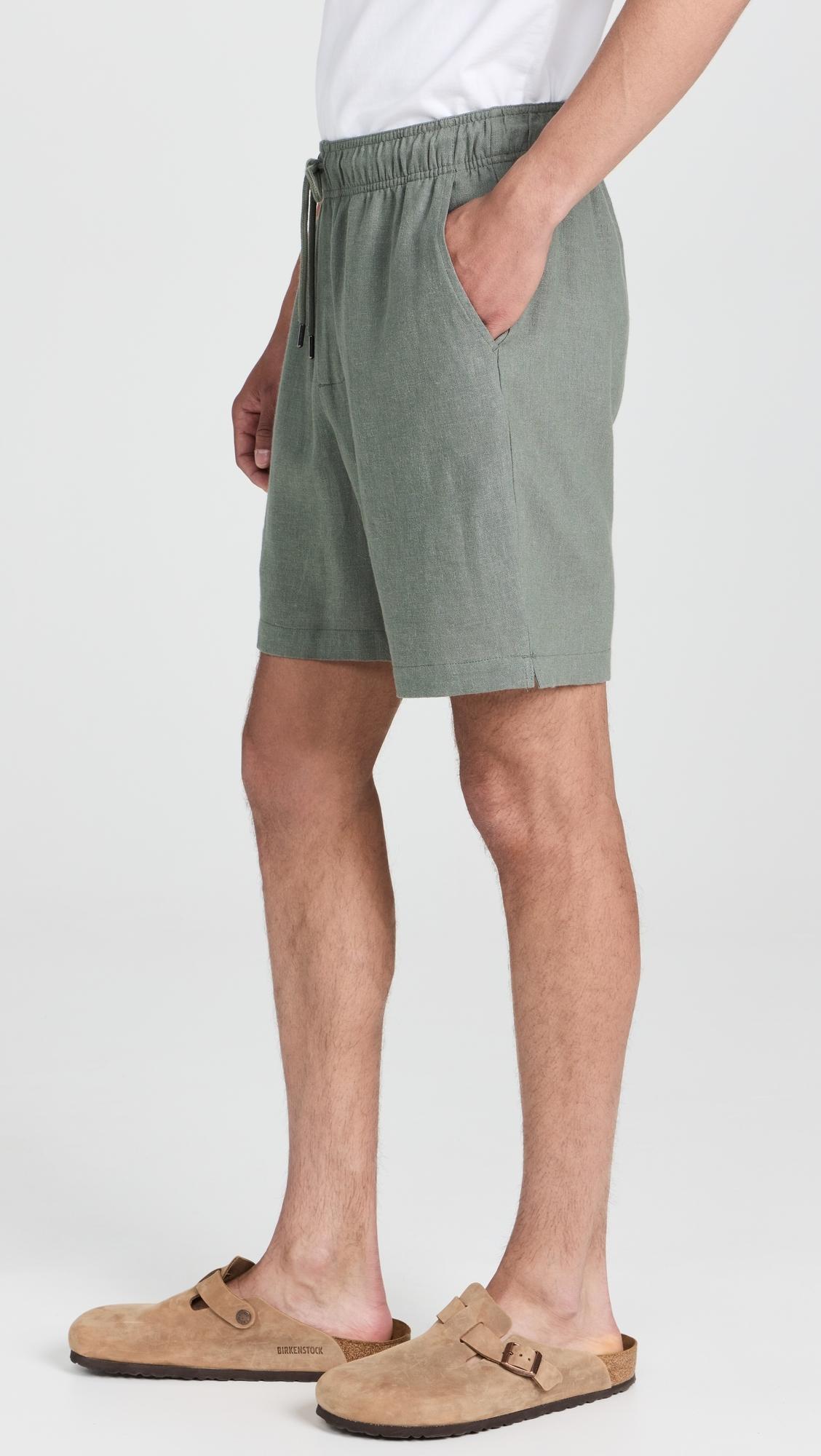 Classic Pull On Linen Shorts 6.25"