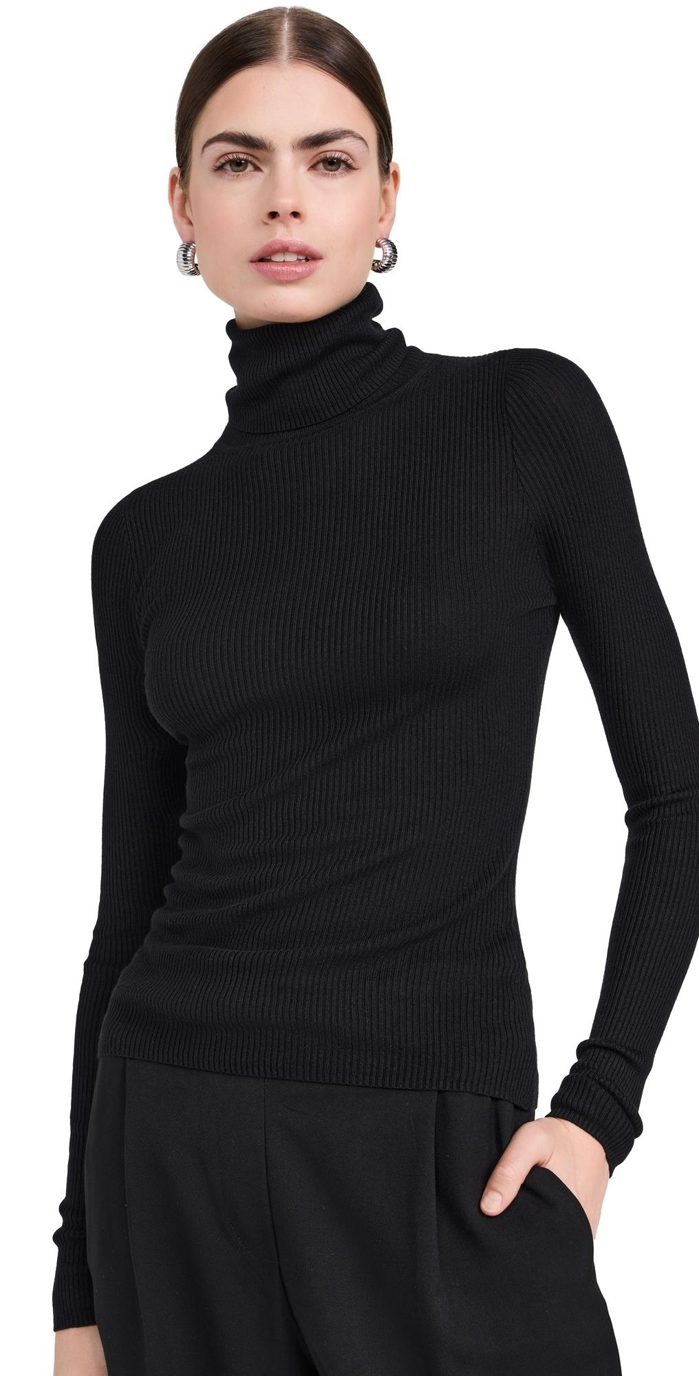 Silk Sweater Layering Turtleneck