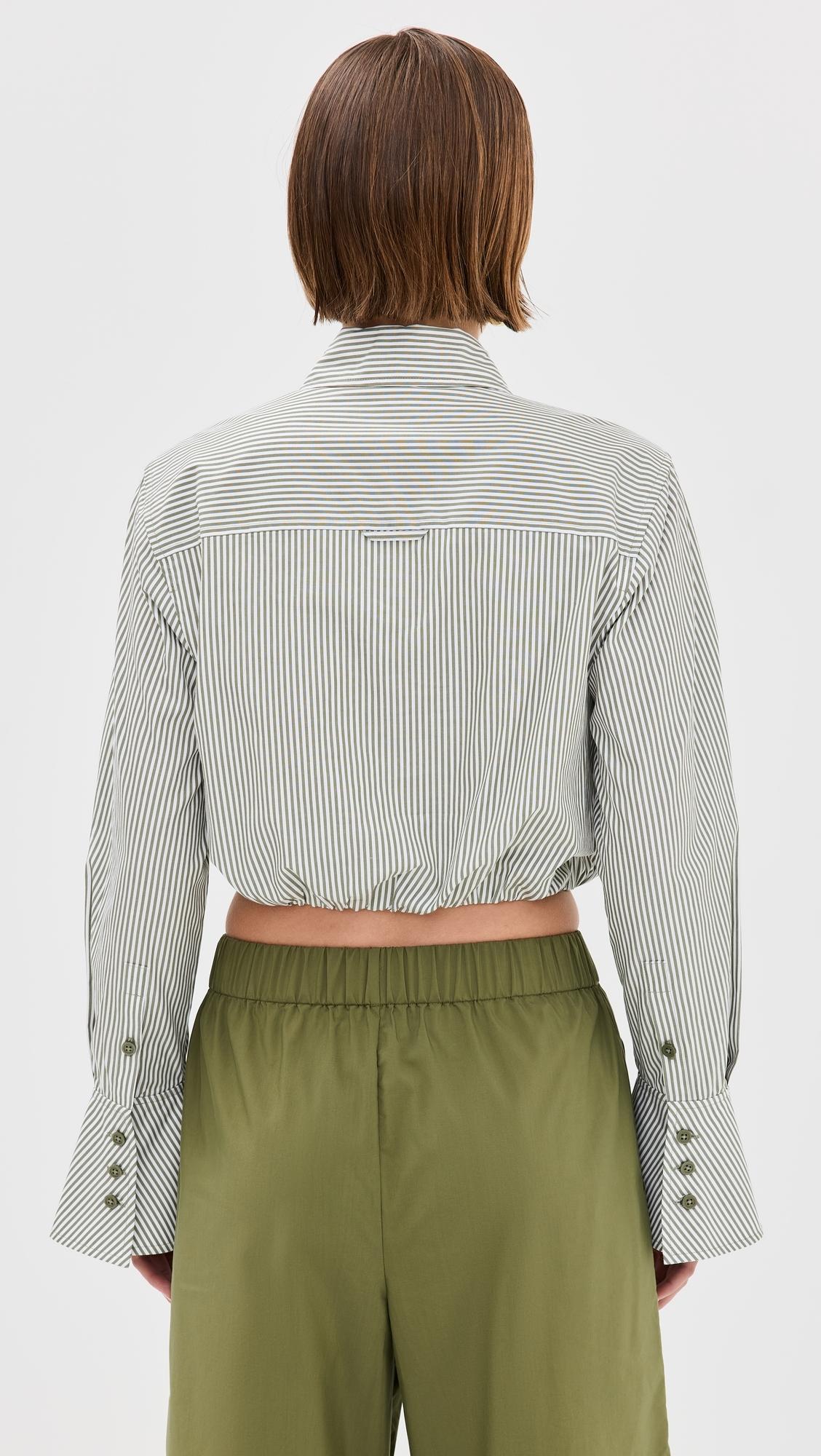 Blythe Cropped Button Down Top