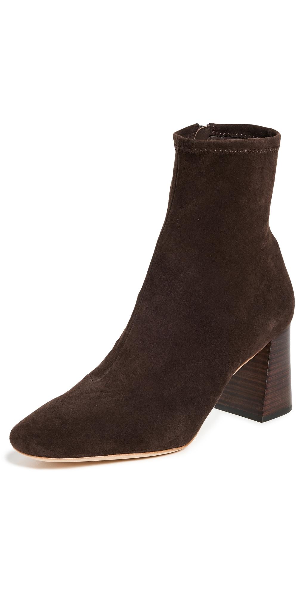 Elise Slim Ankle Booties with Block Heel