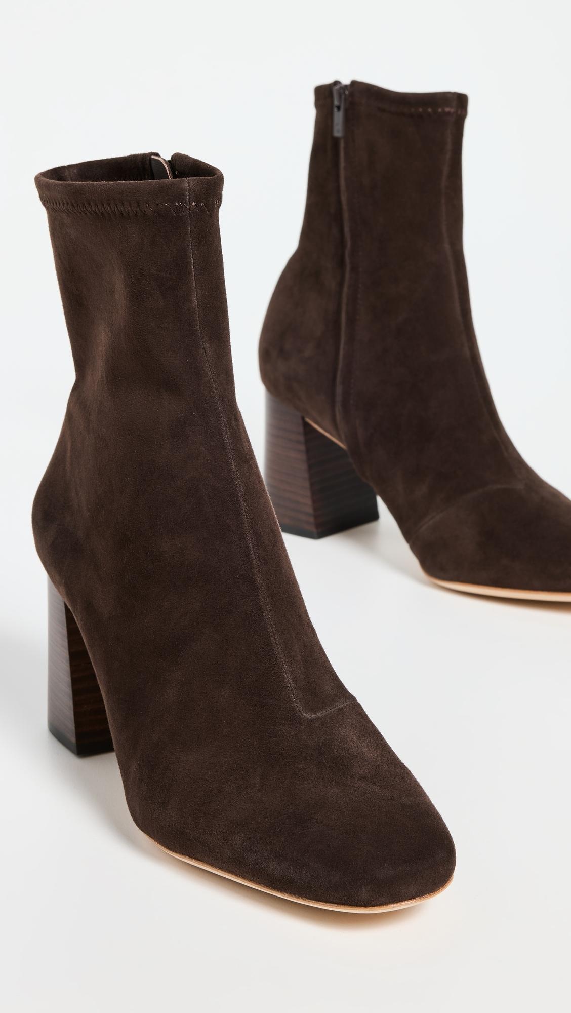 Elise Slim Ankle Booties with Block Heel