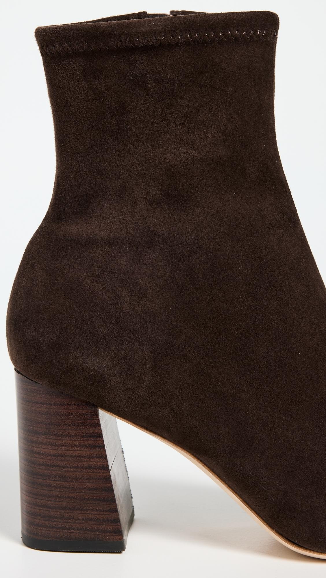 Elise Slim Ankle Booties with Block Heel