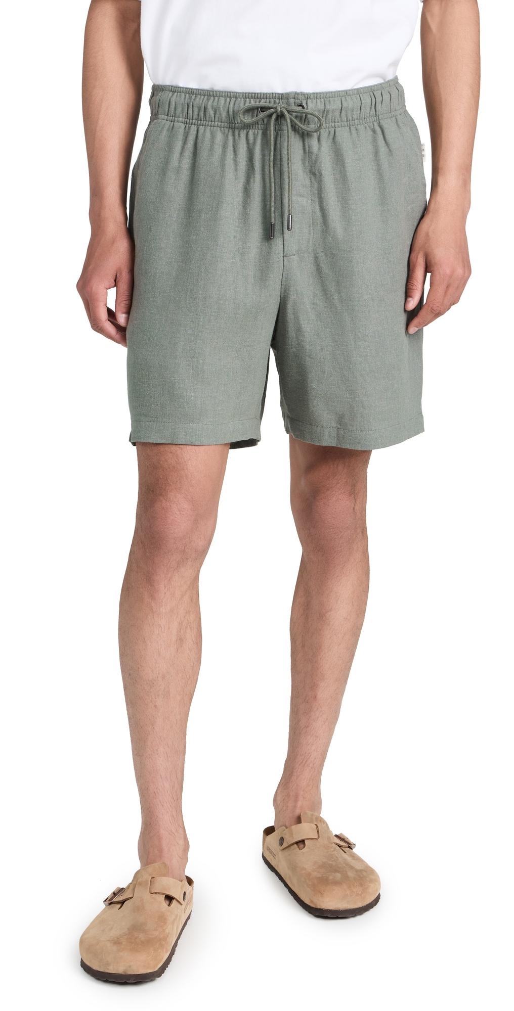 Classic Pull On Linen Shorts 6.25"